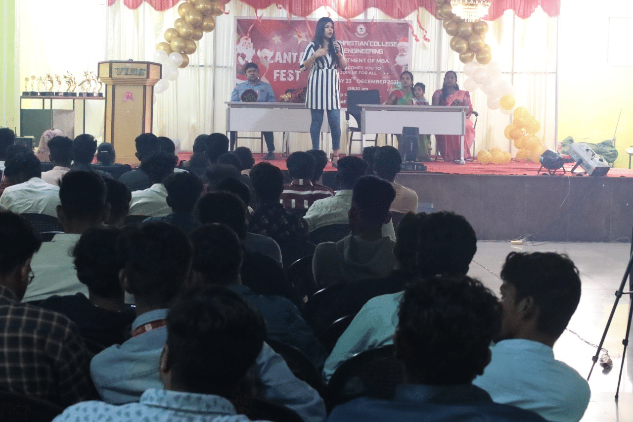 Vins Christian College of Engineering Nagercoil Christmas celebration with Aarohi Anisha photo 1